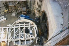 Guide ring being prepared.